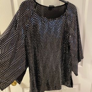 Chelsea & Theodore Sequins top